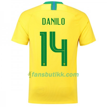 Fotball-VM 2018 Brasil drakt Danilo 14 Hjemmetrøye